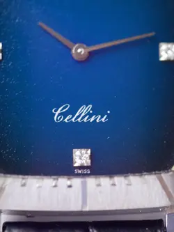 1976 Rolex Cellini All Original Rare Blue Vignette Dial 4087-9