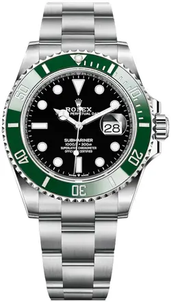 ROLEX SUBMARINER DATE 41MM BLACK DIAL GREEN BEZEL MK1 WATCH 126610LV