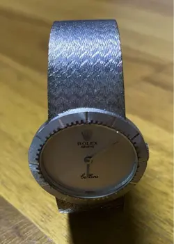 ROLEX CELLINI VINTAGE SILVER LADIES WATCH ANTIQUE IMMOVABLE FROM JAPAN JUNK