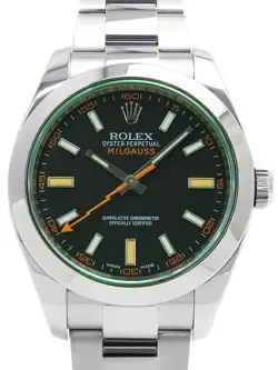 ROLEX MILGAUSS GREEN GLASS 116400GV TO09329