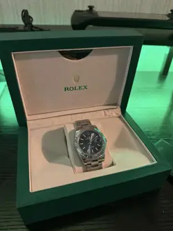 ROLEX DATEJUST BLUE MEN'S OYSTER BRACELET WATCH 126334