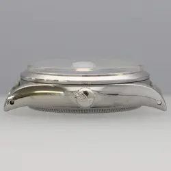 ROLEX 6264 OYSTERDATE PRECISION WATCH TOP ONLY SILVER DIAL SS HAND-WOUND MEN'S
