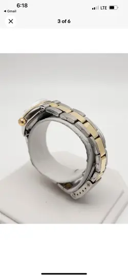 $15000 ROLEX DATEJUST WHITE MOP DIAMOND 14K YELLOW GOLD SS LADIES WATCH SERVICED