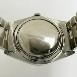 ROLEX 6426 OYSTER PRECISION BLACK RE-DONE 1960S LOGO WRIST WATCH STAINLESS STEEL