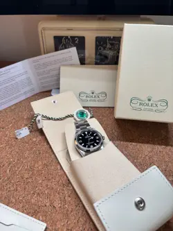 ROLEX EXPLORER I  14270  MENS AUTOMATIC FULL-SET WITH PAPERS AND WARRANTY CARD