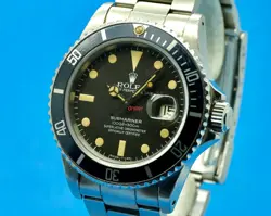 VINTAGE ROLEX SUBMARINER 16800 1983 MATTE DIAL BOX AND PAPERS WATCH