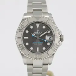ROLEX YACHT-MASTER 37 STAINLESS STEEL RHODIUM DIAL 268622 (PRE-OWNED)