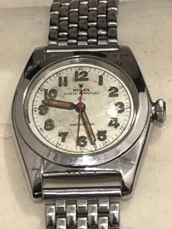 ROLEX OYSTER PERPETUAL REF.2940 40S ANTIQUE SILVER DIAL HAND WINDING WRISTWATCH