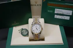 ROLEX DATEJUST 36MM 116233 2-TONE WHITE ROMAN DIAL JUBILEE WATCH BOX PAPERS 2019