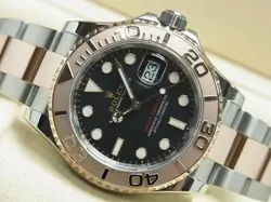 ROLEX YACHT-MASTER 40 SS X EVEROSE GOLD COMBINATION BLACK DIAL REF.126621 MENS12