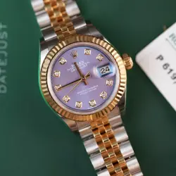 ROLEX DATEJUST 279173 PINK AND SILVER JUBILEE BRACELET WITH PURPLE BEZEL 2020