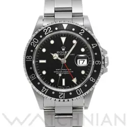 USED ROLEX GMT MASTER 16700 BLACK CASE: 40×40MM MEN'S WATCH #1015015