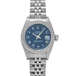 ROLEX OYSTER PERPETUAL DATE 69240 BLUE WATCH 672333