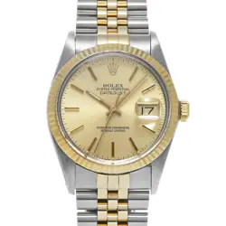 ROLEX DATEJUST 16013 CHAMPAGNE WATCH 663677