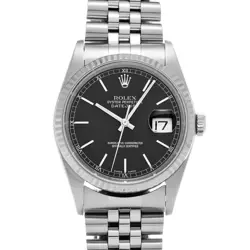 ROLEX DATEJUST 16234 BLACK WATCH 676868