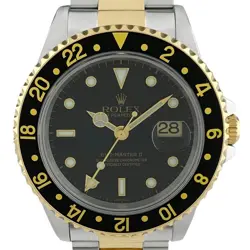 ROLEX GMT Master 2 16713 Black Dial 40mm SS/YG Automatic Men's Watch