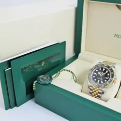 ROLEX GMT Master II 126713GRNR Black Dial 40mm SS/YG Automatic Men's Watch