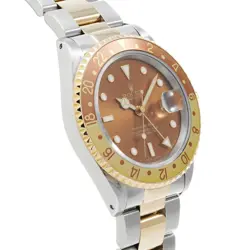 ROLEX GMT Master II 16713 Brown Dial 40mm SS/YG Automatic Men's Watch