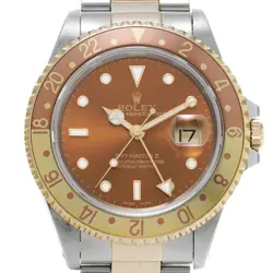 ROLEX GMT Master II 16713 Brown Dial 40mm SS/YG Automatic Men's Watch