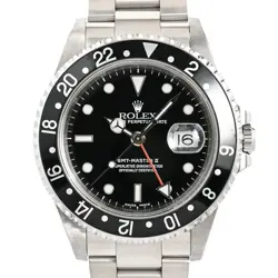 ROLEX GMT MASTER 2 16710BK/BK BLACK DIAL 40MM AUTOMATIC MEN'S WATCH