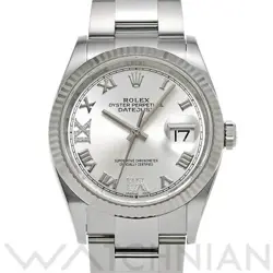 USED ROLEX DATEJUST 36 126234 SILVER CASE: 36×36MM MEN'S WATCH #1026015