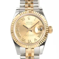 ROLEX DATEJUST 179173 YELLOW CASE SIZE 26MM LADIES USED WATCH #741721