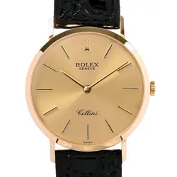 ROLEX CELLINI 4112/8 YELLOW MEN'S USED WATCH #71021