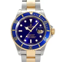 ROLEX 16613 BLUE MEN'S USED WATCH #713821