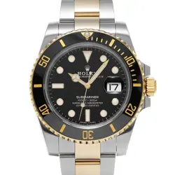 ROLEX SUBMARINER DATE 116613LN BLACK CASE SIZE 40×40MM MEN'S USED WATCH #71821