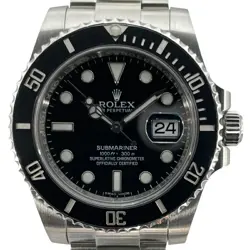 ROLEX SUBMARINER 116610LN BLACK CASE SIZE 40MM MEN'S USED WATCH #713121