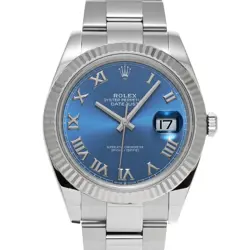 ROLEX DATEJUST 41 126334 BLUE CASE SIZE 41×41MM MEN'S USED WATCH #732521