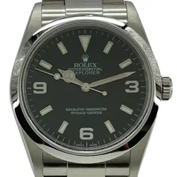 ROLEX EXPLORER 1 114270 BLACK CASE SIZE 36MM UNISEX USED WATCH #713421