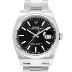 ROLEX 126200 BLACK MEN'S USED WATCH #711621