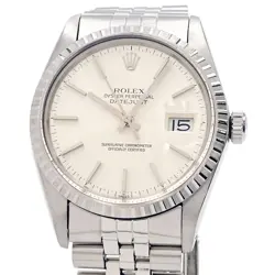 ROLEX DATEJUST NO. 8 (AROUND 1984) 16030 SILVER MEN'S USED WATCH #71321
