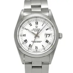 ROLEX OYSTER PERPETUAL DATE 15200 WHITE MEN'S USED WATCH #712321