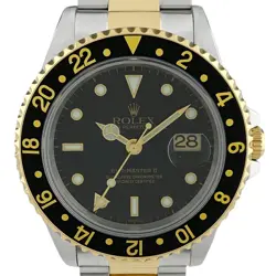ROLEX GMT-MASTER 2 16713 BLACK CASE SIZE 40MM MEN'S USED WATCH #721421