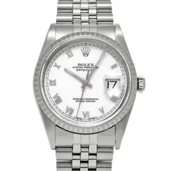ROLEX DATEJUST 16220 WHITE CASE SIZE 36×36MM MEN'S USED WATCH #71921