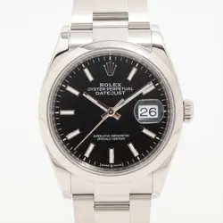 ROLEX DATEJUST 126200 SS SS AT BLACK DIAL