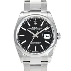 ROLEX 126200 BLACK MEN'S USED WATCH #721621
