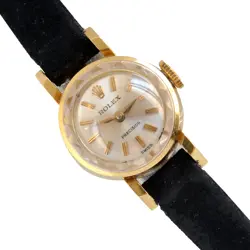 ROLEX CLASSIC LADIES SILVER DIAL YELLOW GOLD 18KT 1951’S