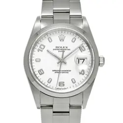 ROLEX OYSTER PERPETUAL DATE 15200 WHITE MEN'S USED WATCH #722321