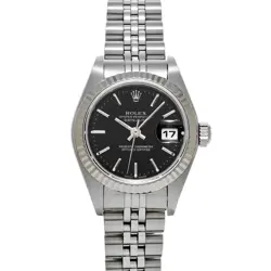ROLEX DATEJUST 79174 BLACK WATCH 681899