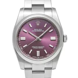 ROLEX OYSTER PERPETUAL 116000 PURPLE MEN'S USED WATCH #731221