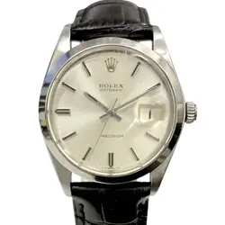 ROLEX OYSTER DATE 6694 SILVER MANUAL CASE SIZE 34MM USED WATCH #721121