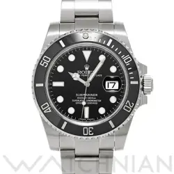 USED ROLEX SUBMARINER DATE 116610LN BLACK CASE: 40×40MM MEN'S WATCH #1014015