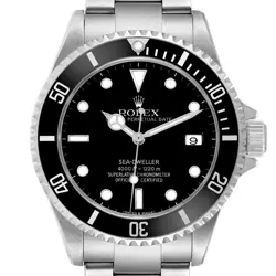 ROLEX SEADWELLER 4000 BLACK DIAL STEEL MENS AUTOMATIC WATCH 16600