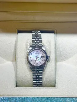 ROLEX DATEJUST 26MM - SS JUBILEE BRACELET- FLUTED BEZEL WITH MOP DIAL.