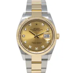 ROLEX DATEJUST 36, 126233, CHAMPAGNE DIAMOND DIAL, STEEL & GOLD, OYSTER BRACELET