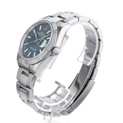 ROLEX DATEJUST 36 126234 MINT GREEN BAR 3 ROW OYSTER  117892