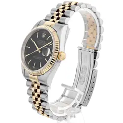 ROLEX DATEJUST 16233 BLACK BAR Y 117468